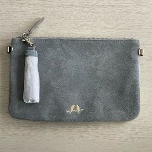 Chloe + Isabel Crossbody Grey Suede